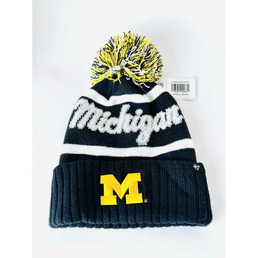 Michigan '47 Women's Spirited Cuff Knit Beanie Winter Cap NEW With‎ Tags